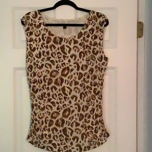 Animal Print Sleeveless Top